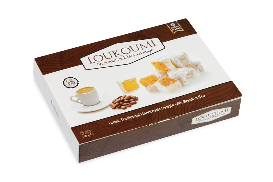 Traditional Sweets Loukoumi Greek coffee